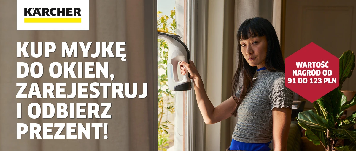 Kup myjkę do okien, zarejestruj i odbierz prezent!