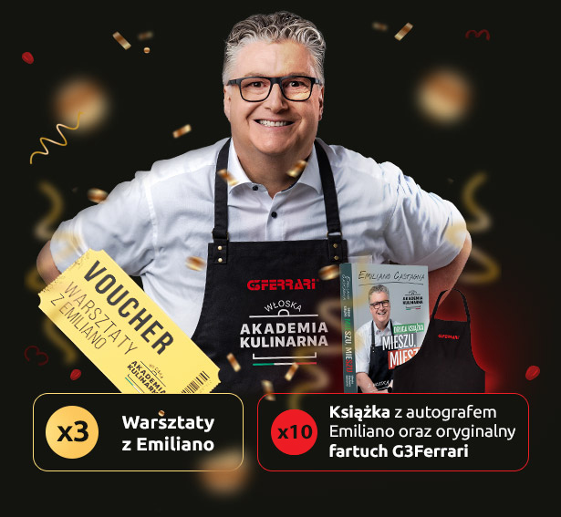 Emiliano Castagna wraz z przedstawieniem nagród w kunkursie