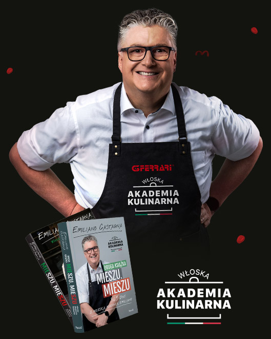 Emiliano Castagna wraz ze swoją książką, która jest nagrodą w konkursie