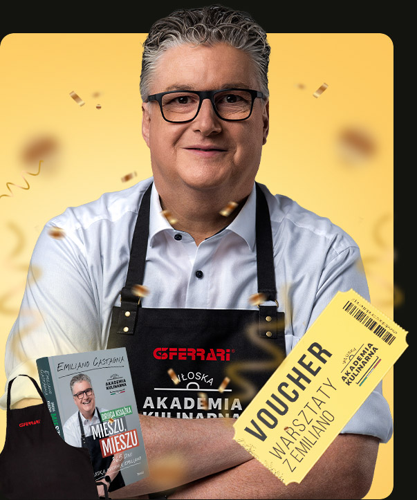 Emiliano Castagna wraz z przedstawieniem nagród w kunkursie