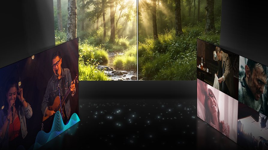 Tryb AI w telewizorze Samsung Mini LED Neo QLED las