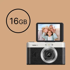 Камера Kodak PixPro C1 з поворотним екраном та іконками 16 ГБ