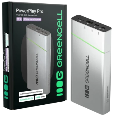 Упаковка та портативний зарядний пристрій Green Cell PowerPlay Pro.