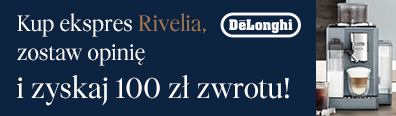 AD - Delonghi  - zwrot za opinię - ekspresy automatyczne - 0924 - ekspresy ciśnieniowe - belka mobi 396x116