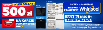 AGD - Whirlpool zabudowa z KPE 1024 - baner główny mobi belka 396x116 - płyta , kuchenka mikofalowa, piekarnik, zmywarka, lodówka do zabudowy