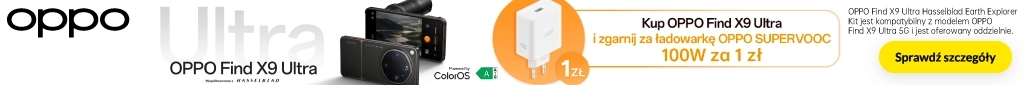 TELE253-OPPO FindX9 Ultra + ładowarka Supervooc 100W za 1 zł - 0626 - belka 1024x85