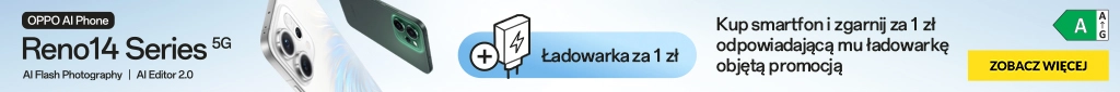 TELE493 - Kup smartfon Oppo 14F lub 14FS i odbierz ładowarkę za 1 zł - 1225  - belka 1024x85 