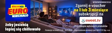 Lepszy dom - Jesienny chill 2026- belka mobi 396x116 telewizory, soundbary, tablety, tostery, opiekacze, blendery, garnki elektryczne, saturatory do wody gazowanej