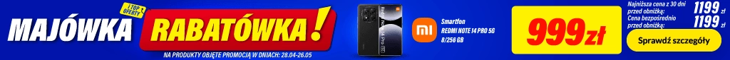 Majówka Rabatówka - 0426 - belka 1024x85 1339151 SMARTFON REDMI NOTE 14 PRO 5G BK XIAOMI