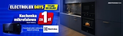 AGD - Electrolux days- Piekarnik płyta mikrofala za 1zł - 0926 - belka mobile 396x116 - kuchnie