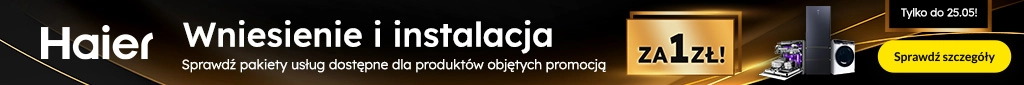 AGD - haier - pakiety usług za 1 zł - 0526 - baner główny belka 1024x85 zabudowa i duże agd