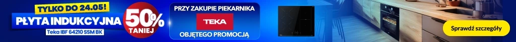 AGD - Teka - płyta 50% taniej przy zakupie z piekarnikami - 22.04-24.05 - baner główny belka 1024x85 piekarniki i płyty