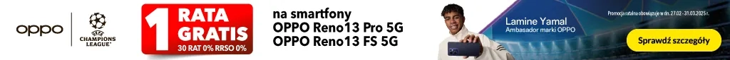 TELE - smartfony - Oppo Reno serii 13 - premiera - 0225 - raty - belka 1024x85