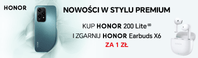 TELE - smartfony - Premiera HONOR 200 Lite + słuchawki za 1 zł - 1024 - belka mobi 396x116