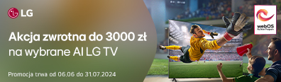 RTV -  LG - Cashback - 0624 - belka 396x116 - telewizory