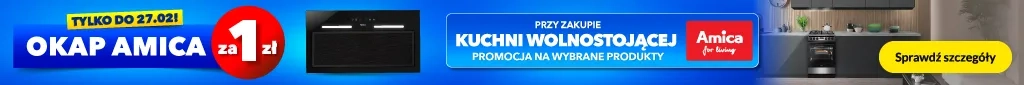 AGD - Amica okap 1 zł - 0226 - belka desktop  - kuchnie, okapy