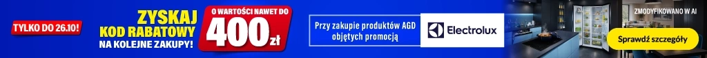 AGD - Zyskaj kod na kolejne zakupy o wartości do 400zł - Electrolux - 1026 - baner główny belka 1024x85 lodówki, płyty oraz zmywarki do zabudowy/wolnostojące