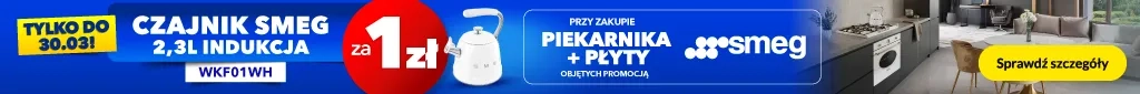AGD - Smeg - czajnik za 1 zł - piekarnik plus płyta - 0326  belka 1024x85