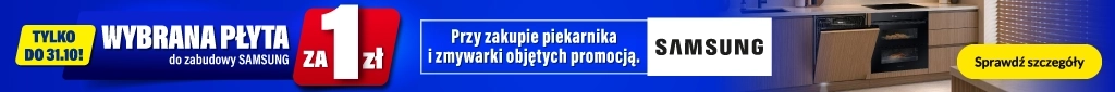 AGD - Samsung - rabat na płytę przy zakupie piekarnika i zmywarki 1026 DP-488 - belka 1024x85 - płyty do zabudowy, piekarniki, zmywarki