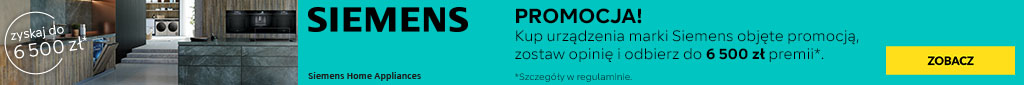 AGD - Siemens - premia do 6500 zł - 0924 - baner główny belka 1024x85-okap, lodówka, płyta, piekarnik , zmywarka, zamrażalka, płyta indukcujna, pralka, suszarka