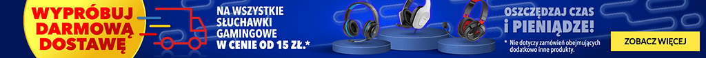 AKC - Darmowa dostawa - słuchawki gamingowe - 2024 - 1024x85 