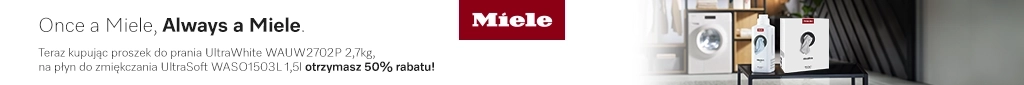 AGD - Miele - proszek + płyn 50% taniej - 0426 - belka 1024x85 środki do prania, pralki