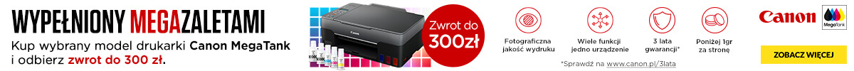 IT - Drukarki Canon - Cashback - 052023 - 1200x100