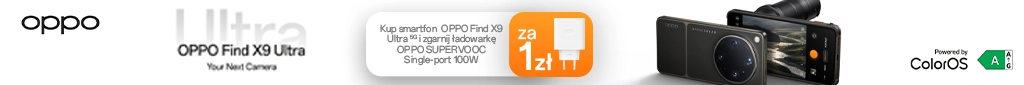 TELE399 - Oppo Find X9 Ultra + ładowarka za 1zł - 0926 - belka 1024x85