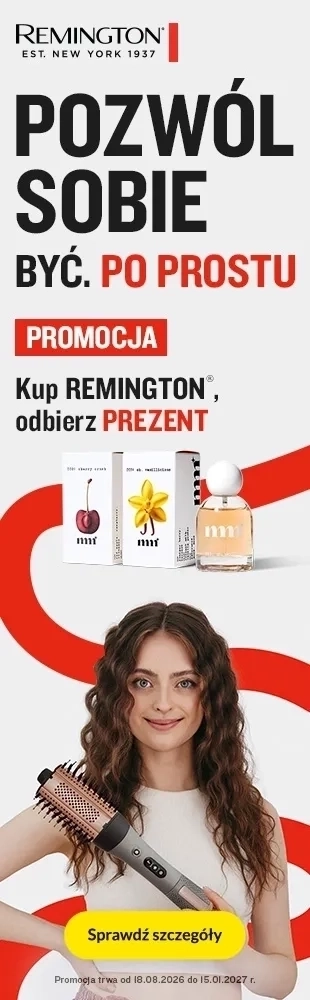 AD - Remington - perfumy do włosów w prezencie- 0826 - uszy lewe -1.10-12.10 - prostownice