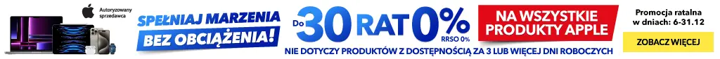 Raty - Apple - Do 30 rat 0% na wszystkie produkty Apple - 1224 - belka 1024x85 