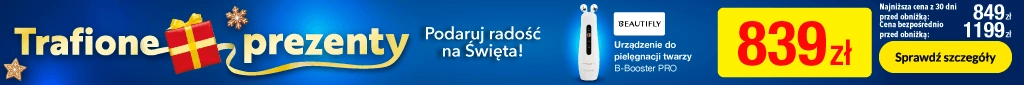 Prezentownik - Trafione Prezenty - 21112025 - belka 1024x85 1231774 Urządzenie do pielęgnacji twarzy Beautifly B-Booster PRO