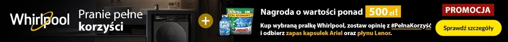 AGD - Whirlpool z Arielem - 1225 - baner główny belka 1024x85 - kat. pralki-3
