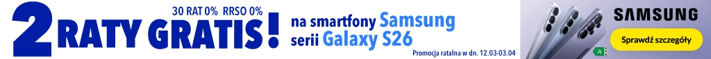 TELE123 - Samsung Galaxy seria S26 - 2 raty gratis! 30x0% - 0326 - belka 1024x85 