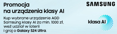 AGD -  Samsung loteria - 0724 - baner główny belka mobi 396x116 suszarki, pralko-suszarki, lodówki, suszrki, zmywarki
