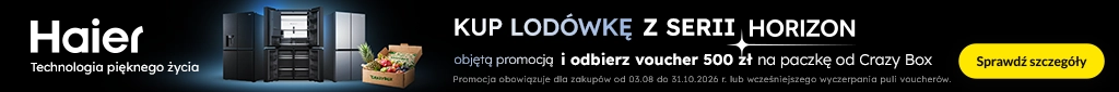 AGD - Haier - Odbierz voucher 500 zł na paczkę od Crazy Box - belka główny desktop 1024x85 - lodówki