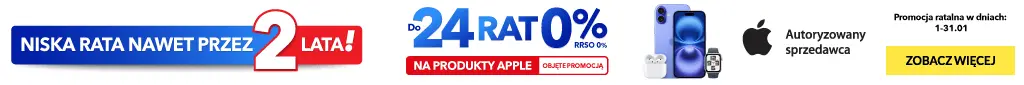 Raty - Apple - Do 24 rat 0% na wszystkie produkty Apple - 0125 - belka 1024x85