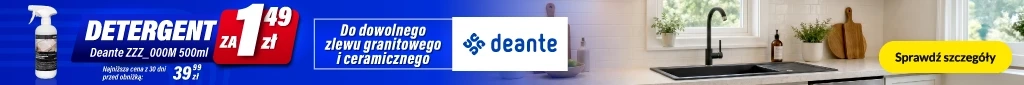 AGD - Deante - zlewozmywaki + Produkt czyszczący za 1,49 - 0726 - belka 1024x85