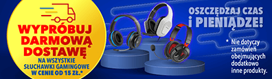 AKC - Darmowa dostawa - słuchawki gamingowe - 2024 - 396x116 