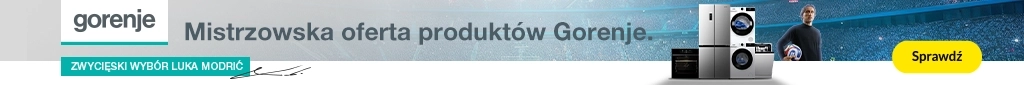 AGD - GORENJE - komunikacja wizerunkowa - 0426 - baner główny belka 1024x85 lodówka, pralka, kuchenka mikrofalowa, płyta, okap, zmywarka