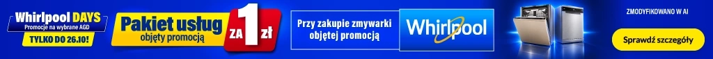 AGD - Whirlpool Days - zmywarki z montażem za 1zł - 1026 - DP-432 - baner główny belka 1024x85 - kat. zmywarki duże i zabudowa
