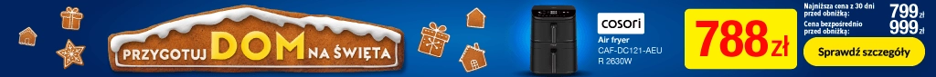 Przygotuj Dom na Święta - 1225 - Platforma Dom- belka 1024x85 1353321 Air fryer Cosori CAF-DC121-AEUR 2630W