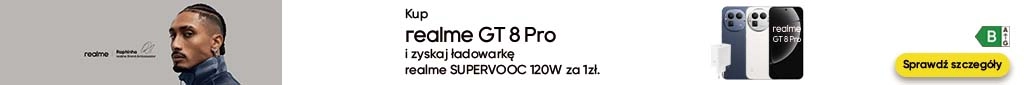 TELE288 - Realme GT 8 Pro + ładowarka realme 120W za 1 zł - 0626 - belka 1024x85