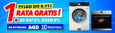 AGD - Electrolux - 1 rata gratis - 1024 - belka mobi 396x116 