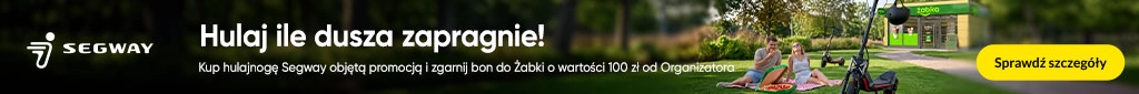 TELE266 - Segway hulajnoga + 100 zł do Żabki - belka 1024x85