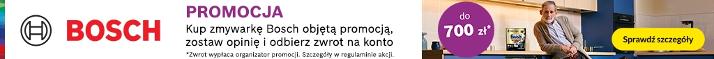 AGD - Bosch Cashback - do 700 zł zwrotu - 0926 - baner główny belka 1024x85 - kat. zmywarki duże i zabudowa