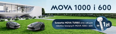 AD - Mova robot koszący - suszarka za 1zł 0725- belka mobi  roboty koszące