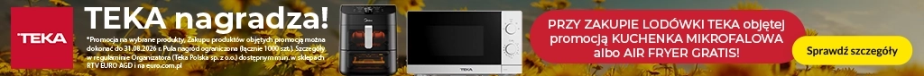 AGD - TEKA - lodówki - mikrofala lub air fryer gratis - 0526- baner główny belka 1024x85 