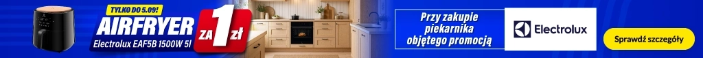 AGD - Electrolux - piekarniki + airfryer za 1 zł - 0826 - baner główny belka 1024x85