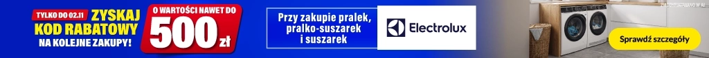 AGD - Electrolux - CB do 500 zł pralnictwo 1026 -DP-501 - belka 1024x85 pralko-suszarki i suszarki