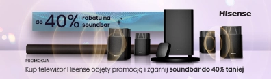 RTV 483 - Kup telewizor Hisense, a soundbar do 40 proc taniej - 0926 - belka mobile 396x116